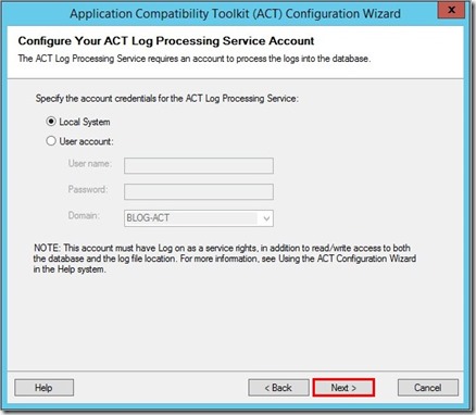 Configuration ACT (5)