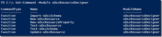 DSC xDscResourceDesigner