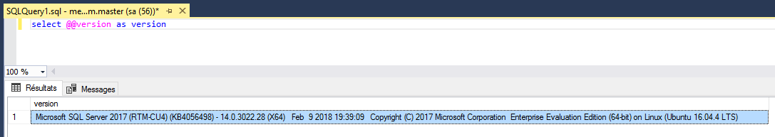 Installation d’une instance sql server 2017 sur linux (ubuntu) | Le ...
